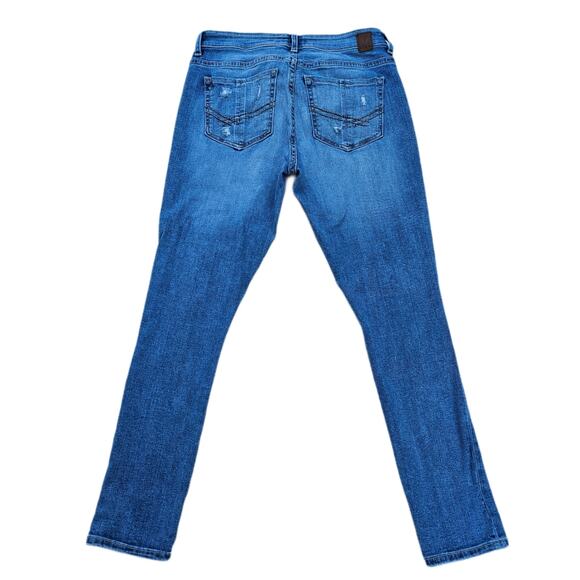 Distressed Jeans Buckle BKE Payton Skinny Size 30 Stretch Denim Crop Ankle - Picture 10 of 10